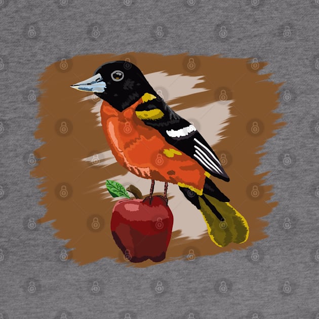 Midwest Oriole over a Earthy Background by BjernRaz